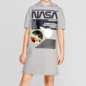 Buzz Aldrin NASA T-shirt Dress with Hood